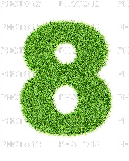 Grass number 8 eight
