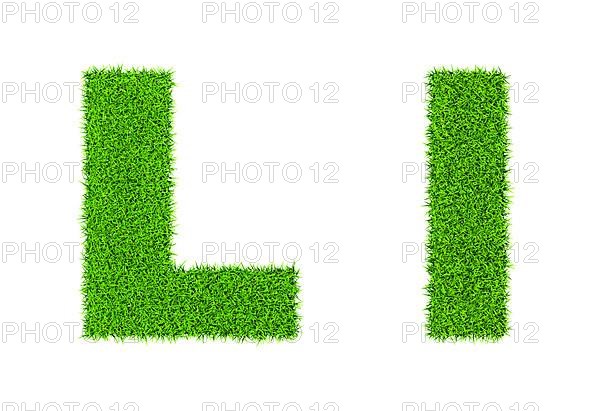 Grass letter L