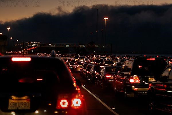 Rush hour in the evening