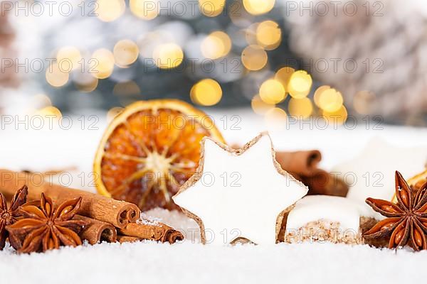 Christmas Cookies Christmas Cookies Pastry Cinnamon Cinnamon Star Decoration Snow in Stuttgart