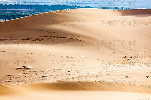 White sand dunes