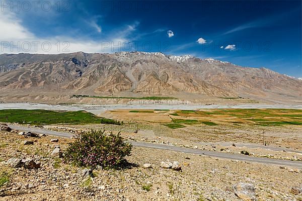 Road in Himalayas. Spiti Valley