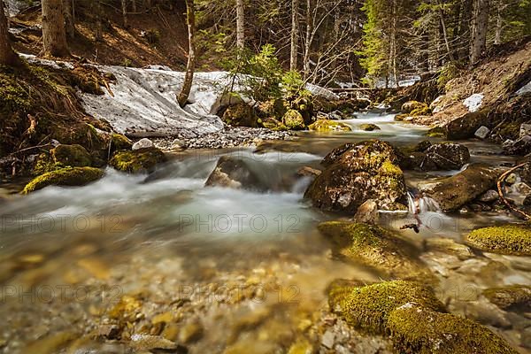 Cascade of Sibli-Wasserfall. Rottach-Egern