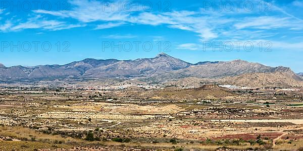 Sierra del Cid landscape near Alicante Alacant mountains panorama in Alicante