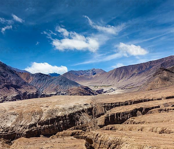 View of Himalayas near Kardung La pass. Ladakh