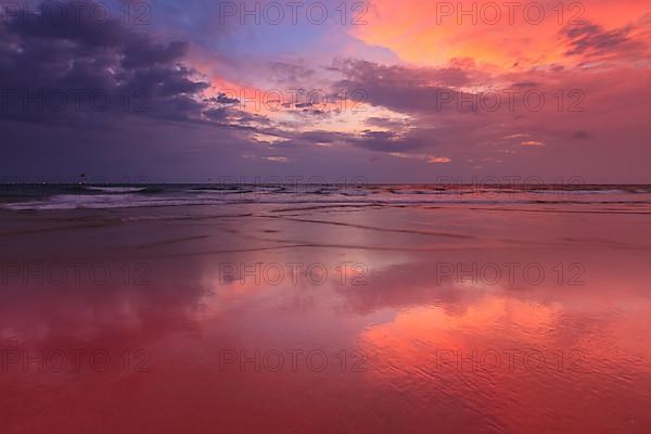 Sunset on Baga beach. Goa