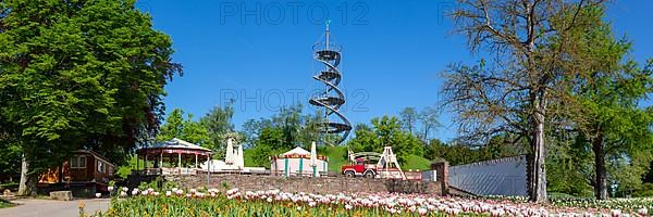 Killesberg Tower Tower in Hoehenpark Killesberg Park Panorama in Stuttgart