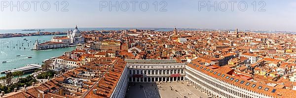 St Mark's Square Piazza San Marco from above Overview Vacation Travel City Panorama in Venice