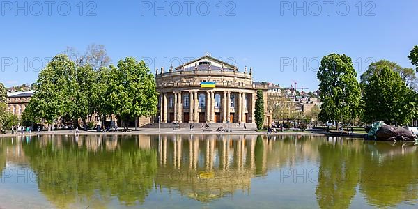 Staatstheater Theater am Eckensee Panorama Architecture Travel in Germany in Stuttgart