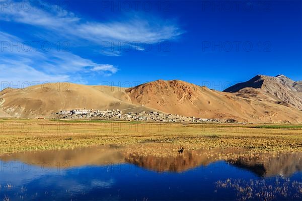 Korzok village on Tso Moriri