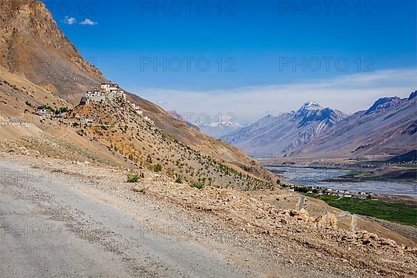 Road to Ki Monastery. Spiti Valley