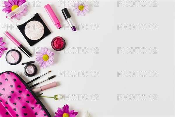 Girly cosmetics makeup case