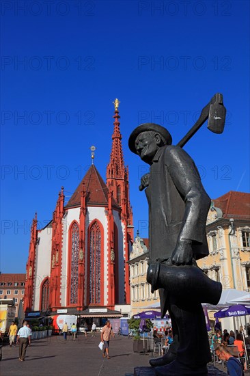 In the old town of Wuerzburg