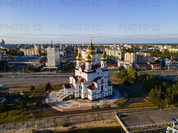 Aerial of the Cathedral of the Archangel