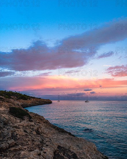 Sunset over Cala Mendia