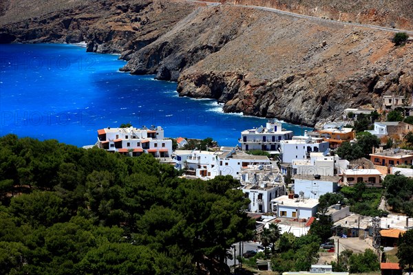 Chora Sfakion is a coastal town in the south of the island of Crete with a small harbour on the Libyan Sea