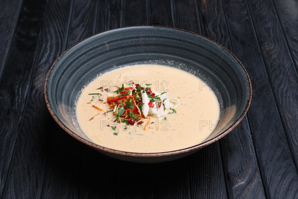 Chicken and vegetable soup puree