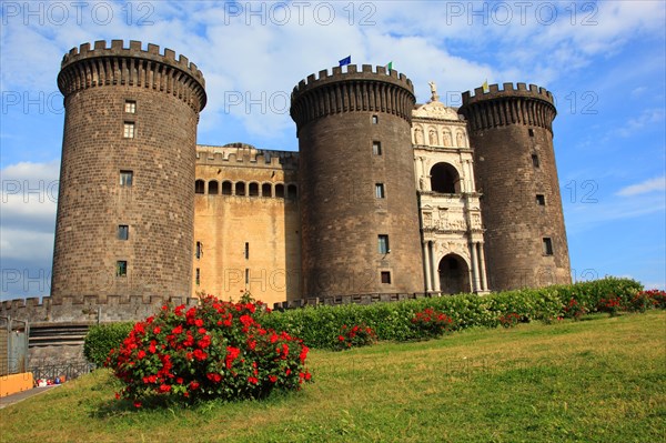 Castel Nuovo with Francesco Laurana's triumphal arch at the main entrance