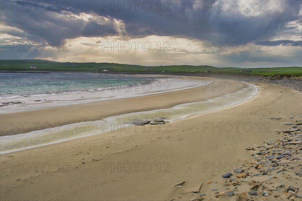 White sand beach on Kirkwall