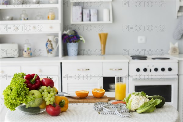 Still life table with healthy food. Resolution and high quality beautiful photo