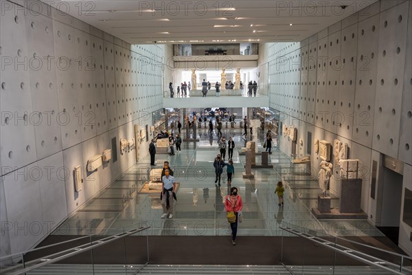 Visitors at the Acropolis Museum