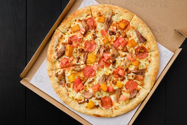Pizza with pumpkin