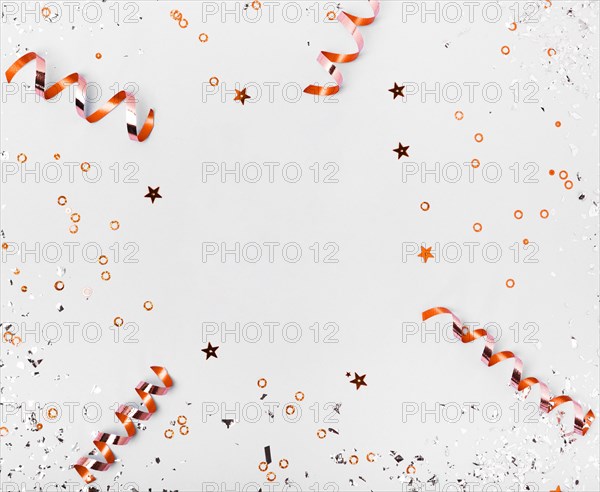 Top view copy space background with ribbons. Resolution and high quality beautiful photo
