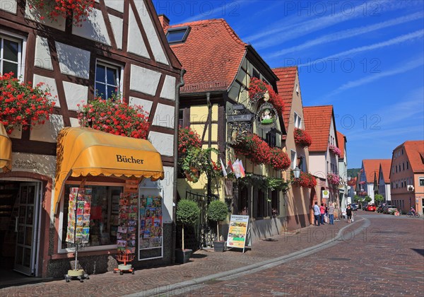 Row of houses in the town centre