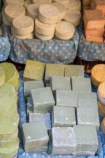 Collection of bars of fragrant hand made organic soap