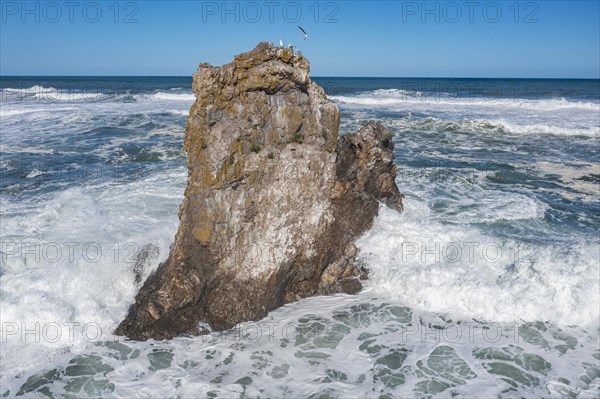 Aerial of a rocky outcrop