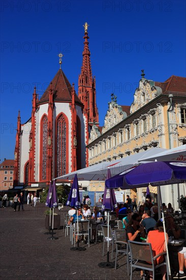 In the old town of Wuerzburg