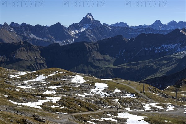 View at Nebelhorn on Allgaeu Alps