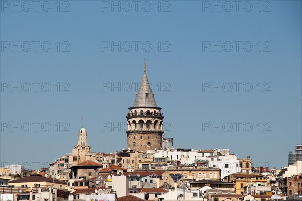 View of the Galata Tower from Byzantium times in Istanbul