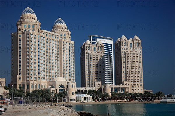 View of the Diplomatic District with the Four Seasons Doha Hotel