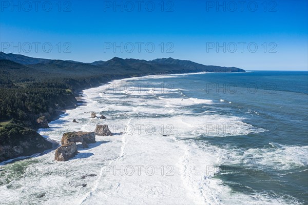 Aerial of the coastline of Cape giant