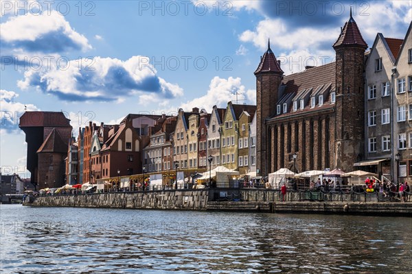 Hanseatic league houses on the Motlawa river