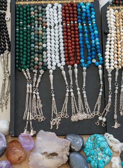 Set of praying beads of various colors and semi precious stones