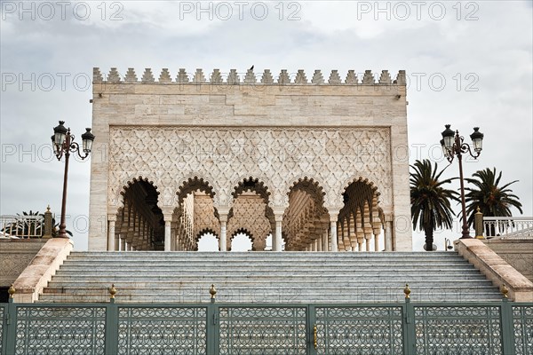 Exterior staircase at the mausoleum