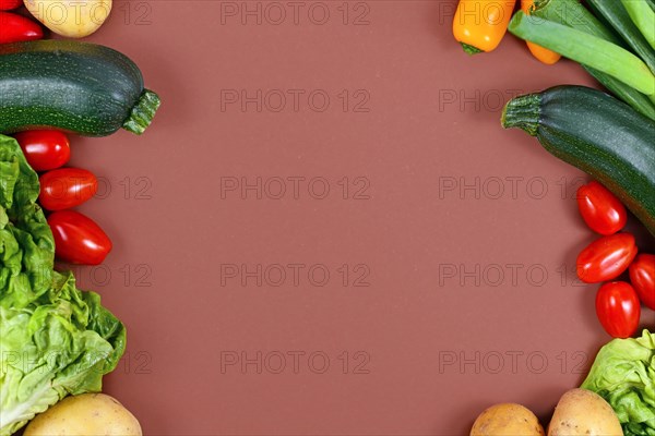 Healthy vegetable background with salad