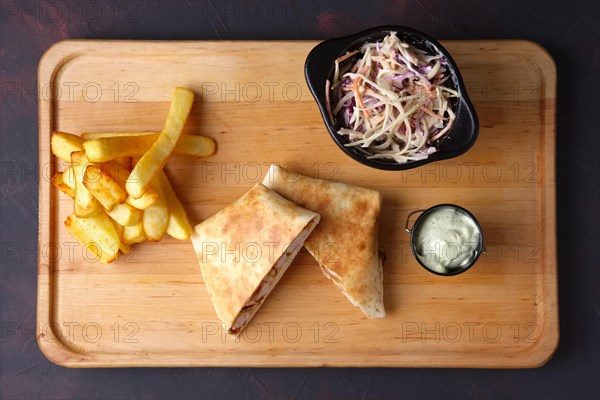 Quesadilla with fried potato