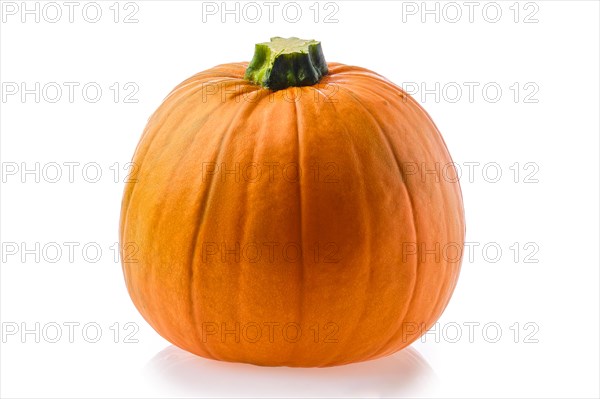 Whole pumpkin isolated on white background