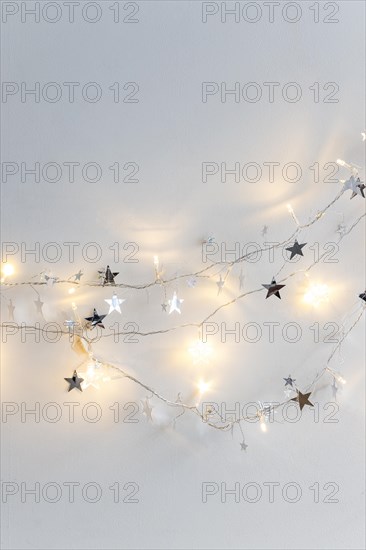 Fairy lights and ornament stars