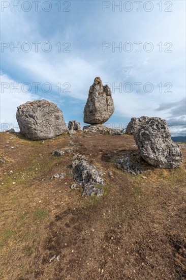 Strangely shaped rocks in the chaos of Nimes le Vieux in the Cevennes National Park. Unesco World Heritage. Fraissinet-de-Fourques