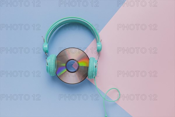 Cd with headphones