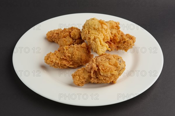 Hot spicy fried chicken wings