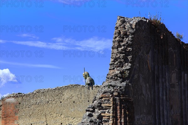 Remains of a house