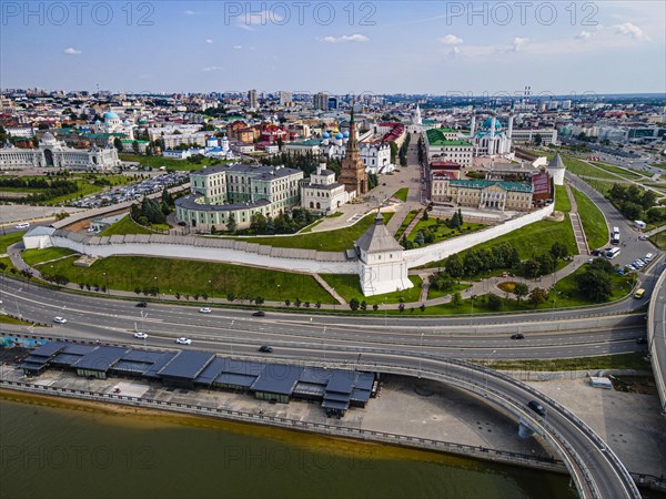 Aerial of the Kremlin of the Unesco site