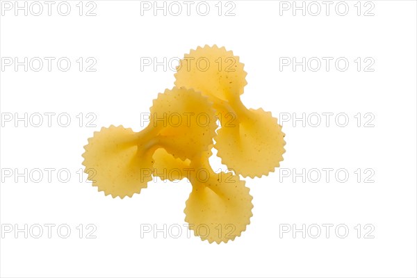 Top view of farfalle