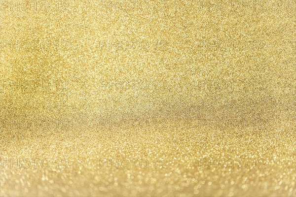 Close up golden glitter background