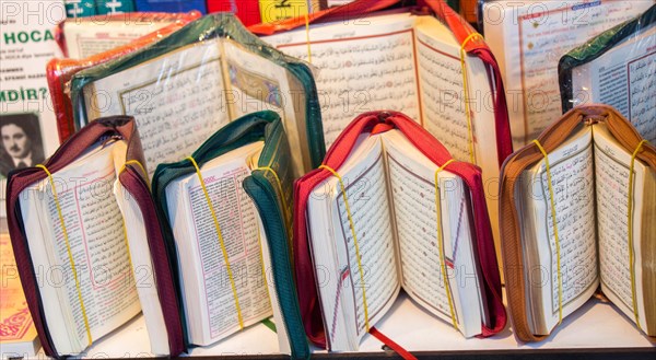 Islamic Holy Book Quran on the market shelf